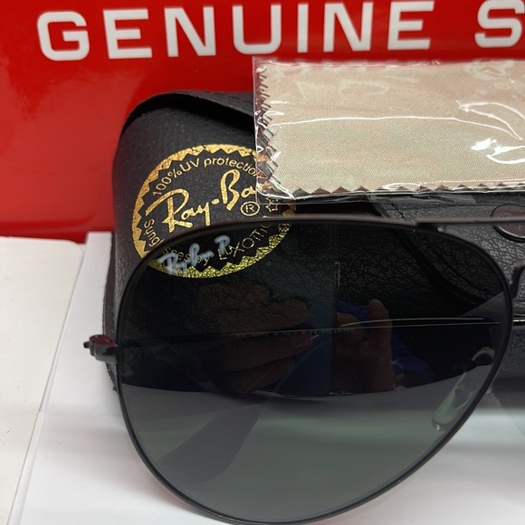 BNWT Rayban Aviator sunglass Black G15 Polarized lenses 3025 Assorted siz… - Picture 2 of 8